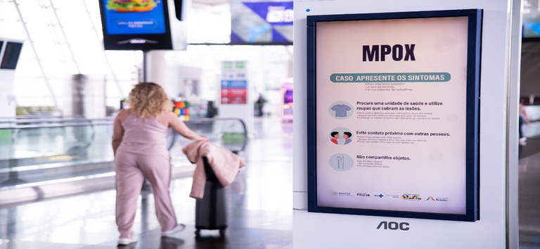 Ministério da Saúde e Anvisa emitem alertas sanitários sobre mpox nos portos e aeroportos