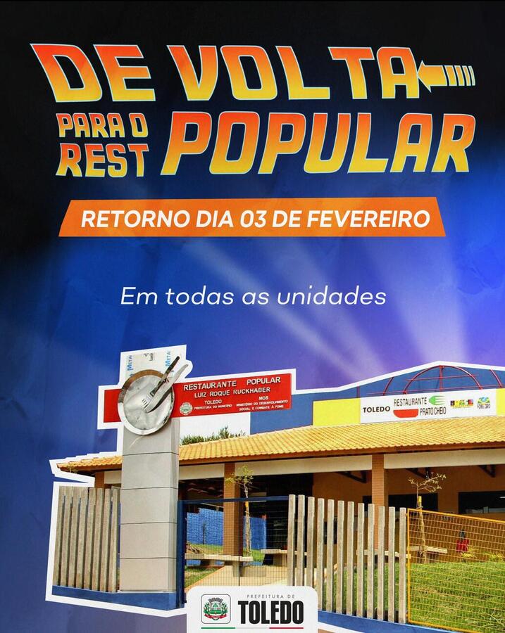 Restaurantes Populares retomam as atividades no começo de fevereiro