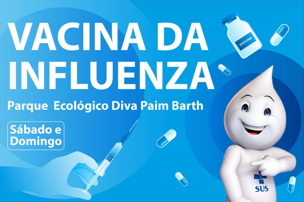 Toledo: Fim de semana tem vacinação contra Influenza no Parque Ecológico Diva Paim Barth